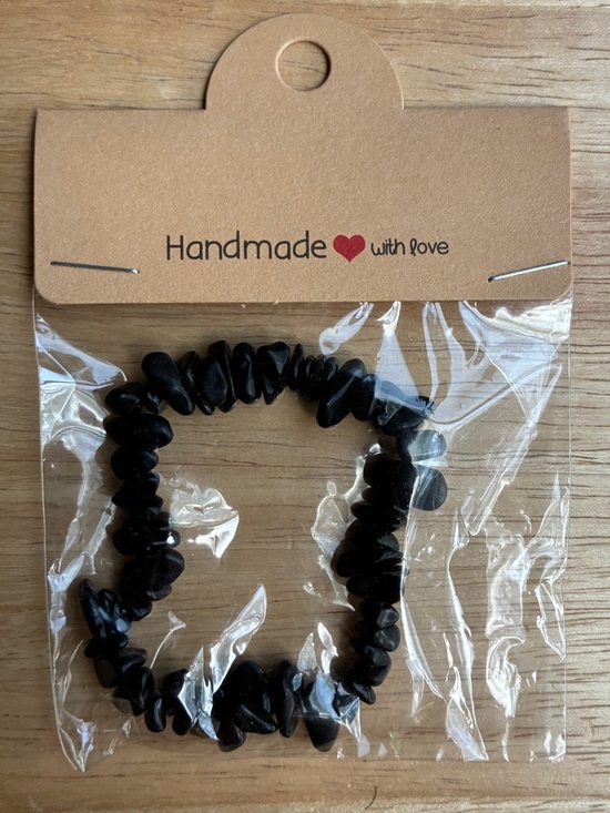 Jewelry - Black Onyx Chip Stone Stretch Bracelet | Handmade Healing Crystal Jewelry